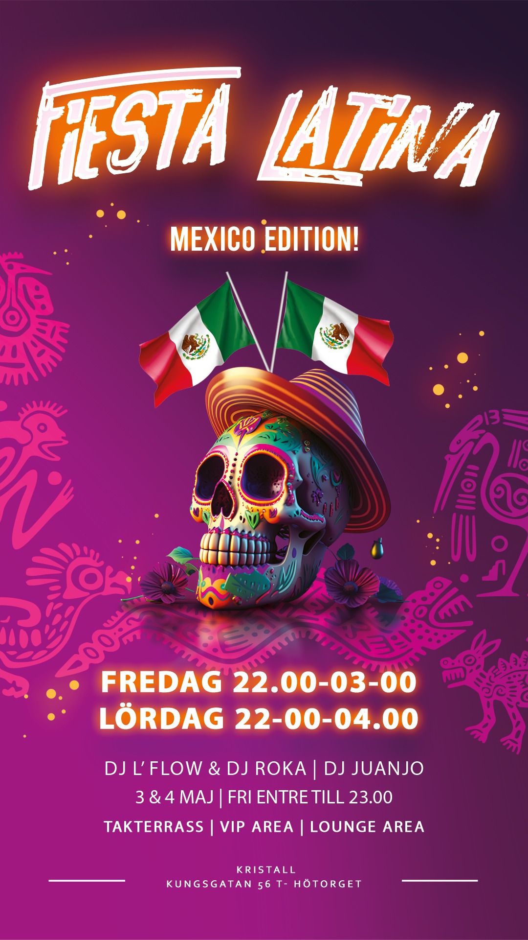 Fiesta Latina Fri entre till 23.00 Öppet till 04.00