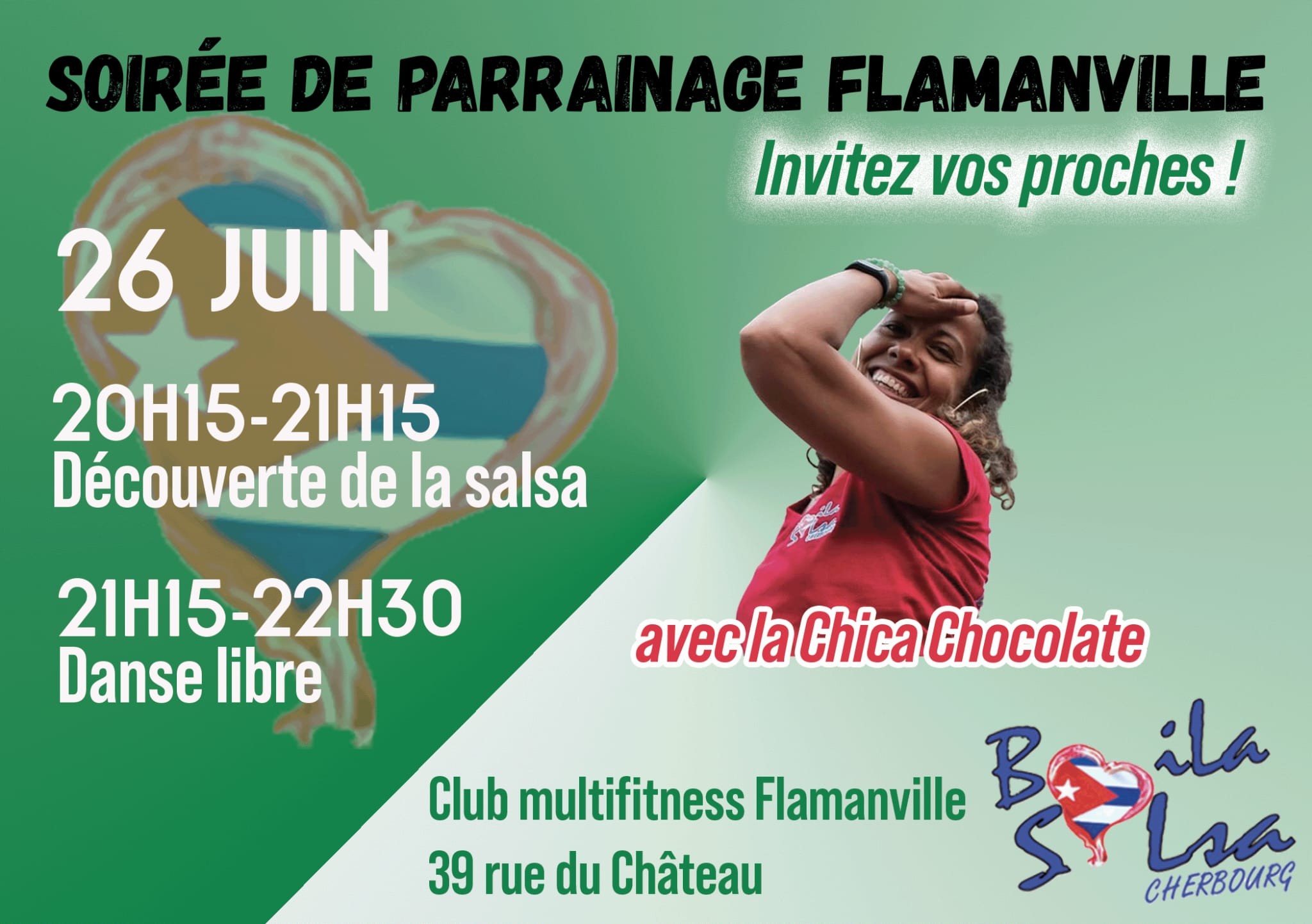 Soirée parrainage et découverte de la salsa SECTEUR OUEST