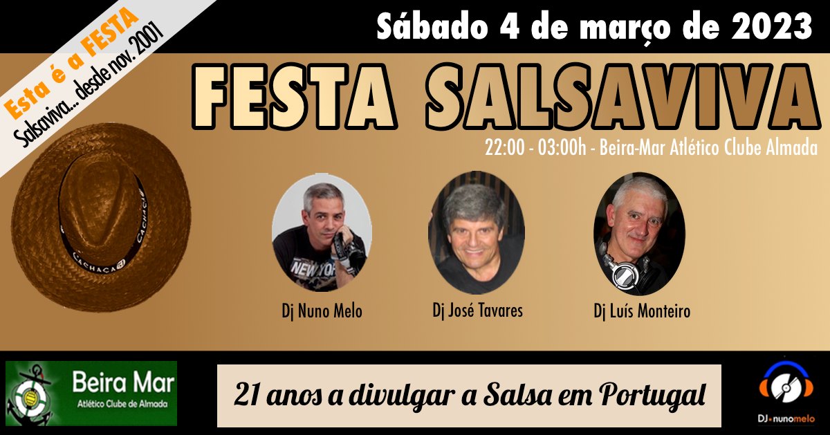 Festa Salsaviva - Sábado 4 de março 2023
