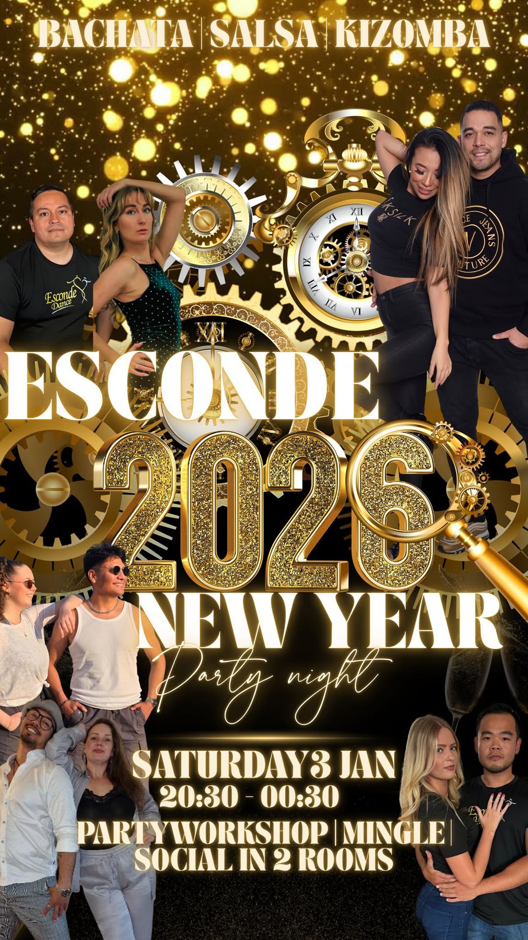 Esconde Dance New Year Party - Bachata, Kizomba & Salsa Social Dance 🎄☃️