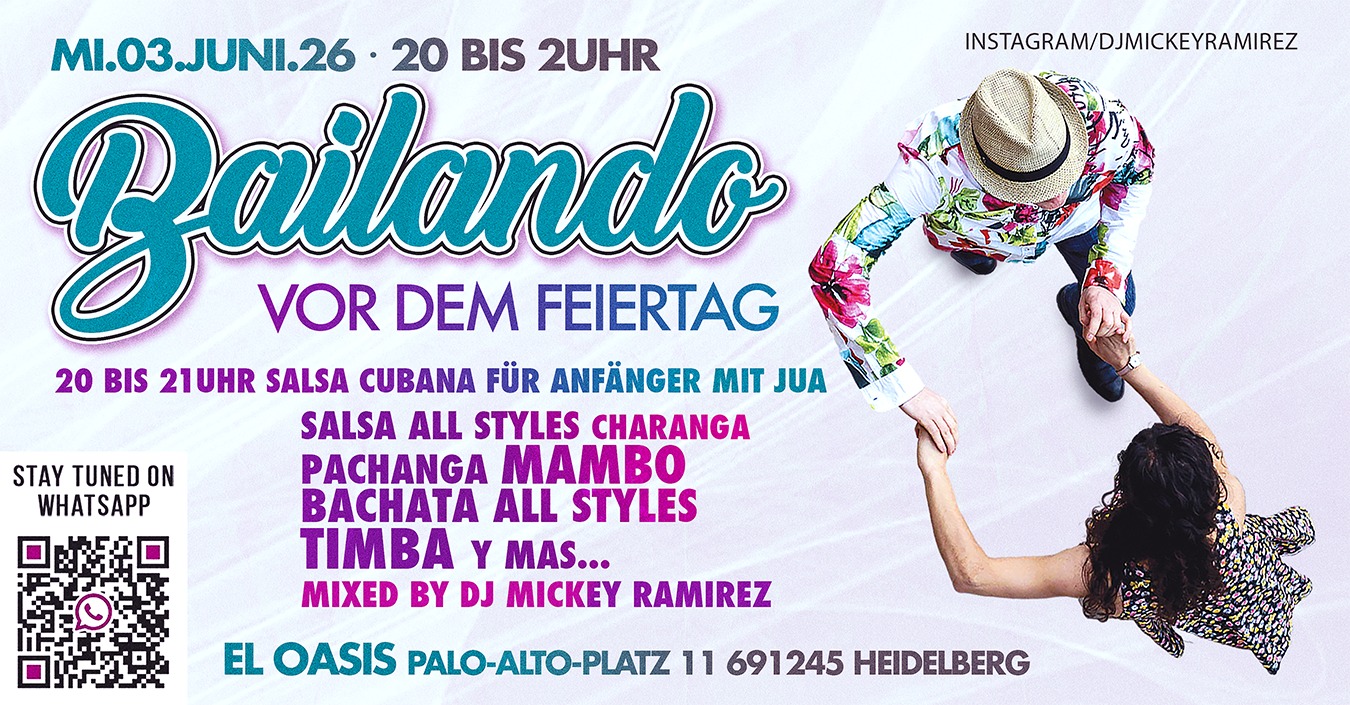 BAILANDO vor dem Feiertag ★ Workshop & Party