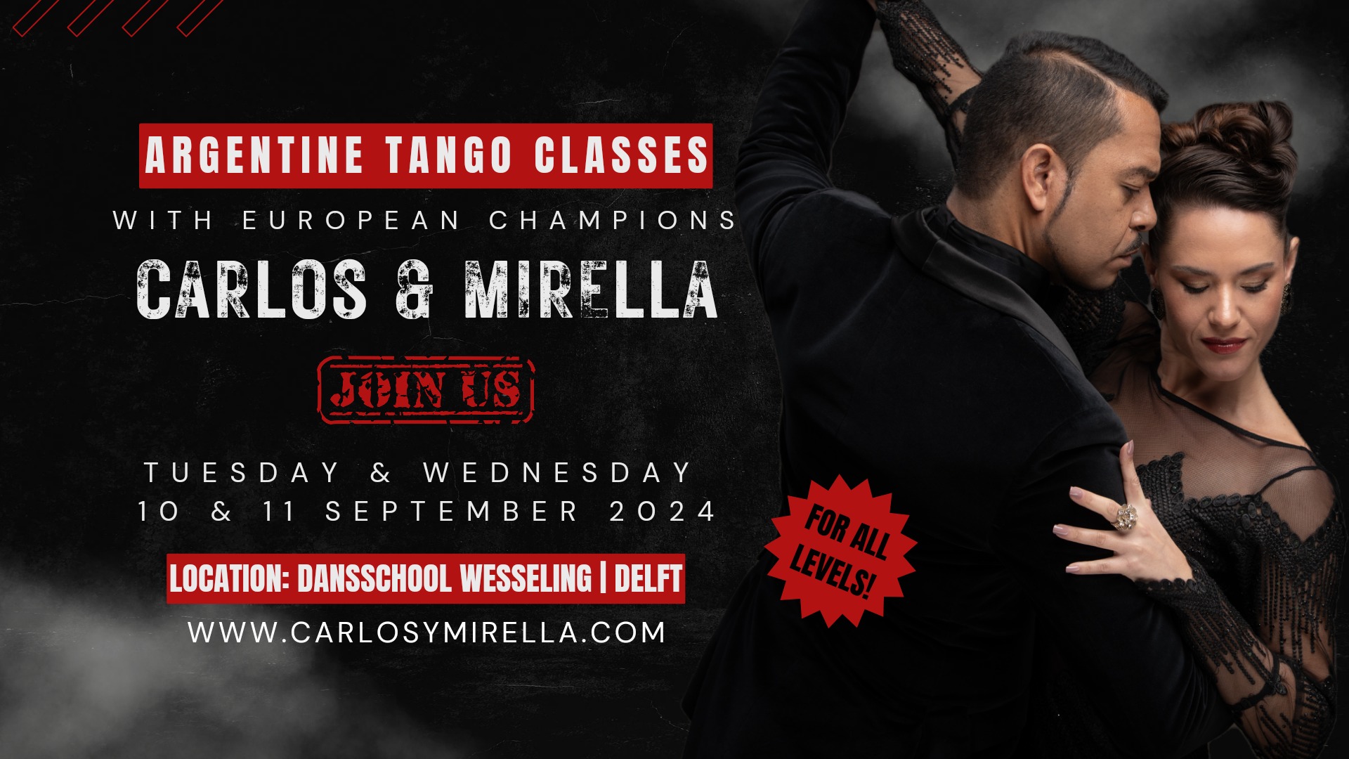 Tango Classes with Carlos & Mirella