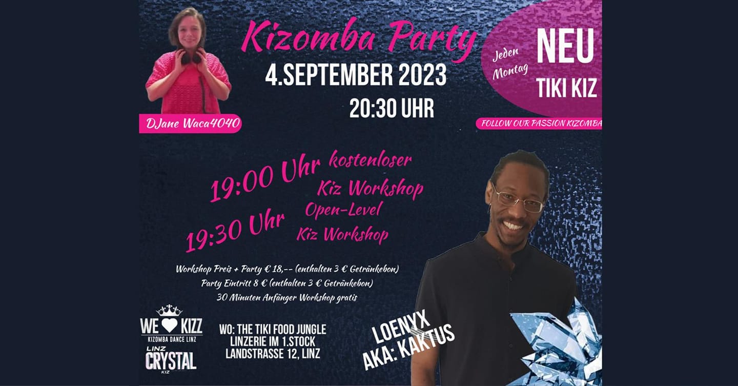 TIKI KIZ LINZ - Weekly Monday Kizomba Night