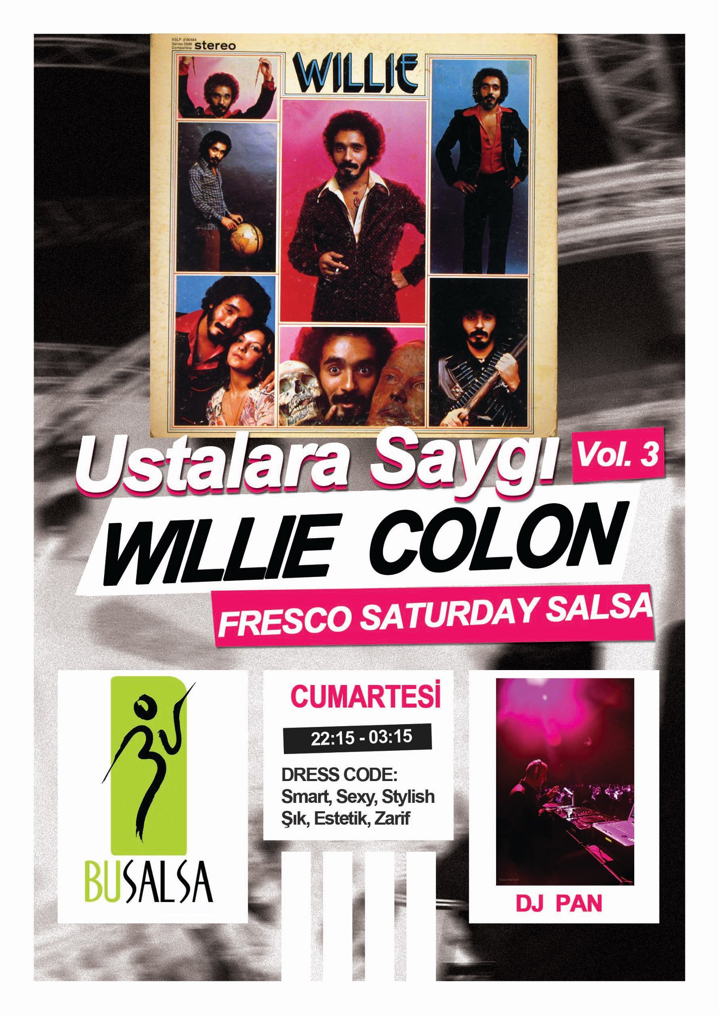 ★★★ FRESCO SATURDAY SALSA★★★ Ustalara Saygı Kuşağı "Willie Colon"