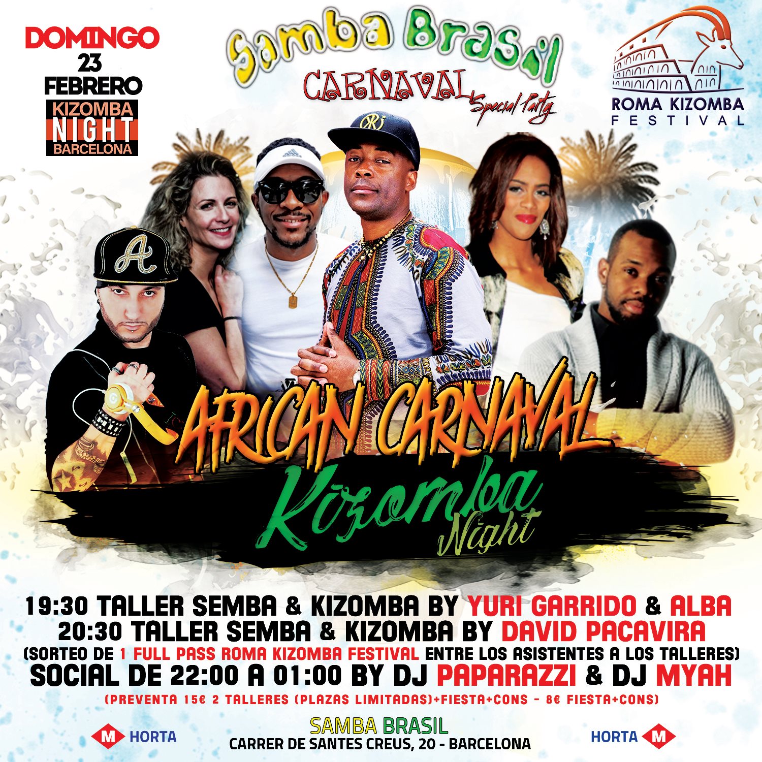 Domingo 23 Febrero - Special Party - African Carnaval Barcelona