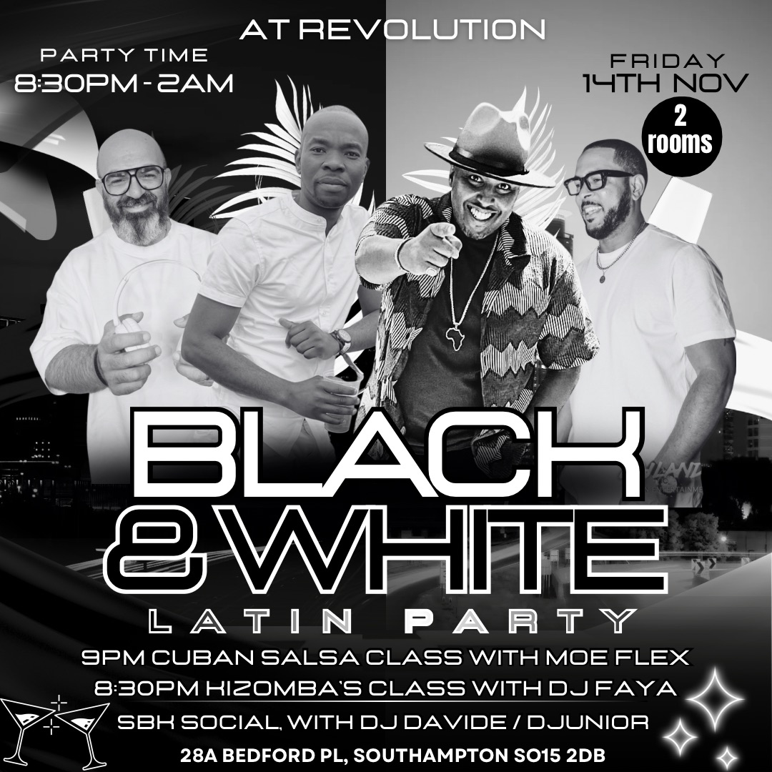 LATIN VIBES BLACK & WHITE PARTY