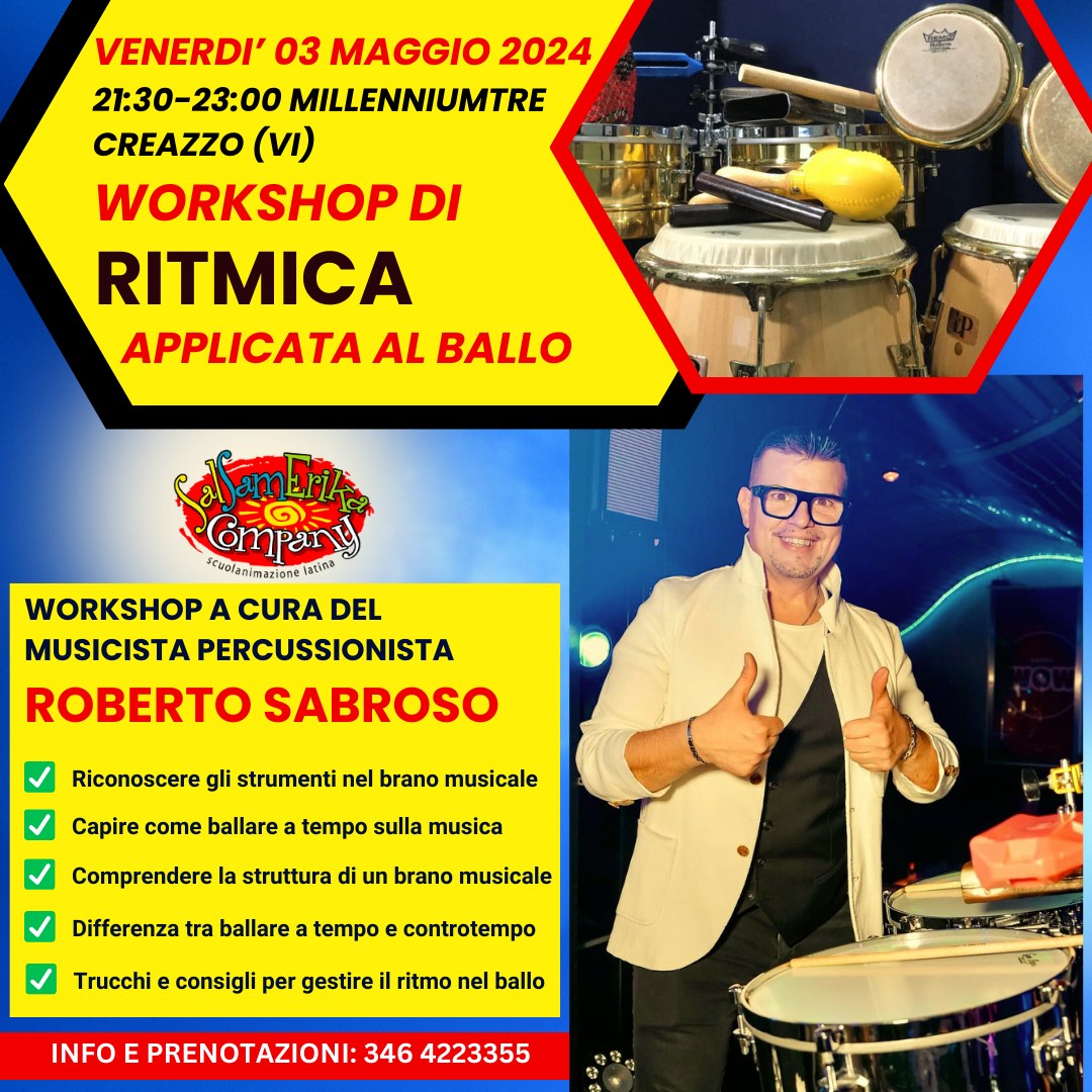 Workshop di Ritmica applicata al ballo