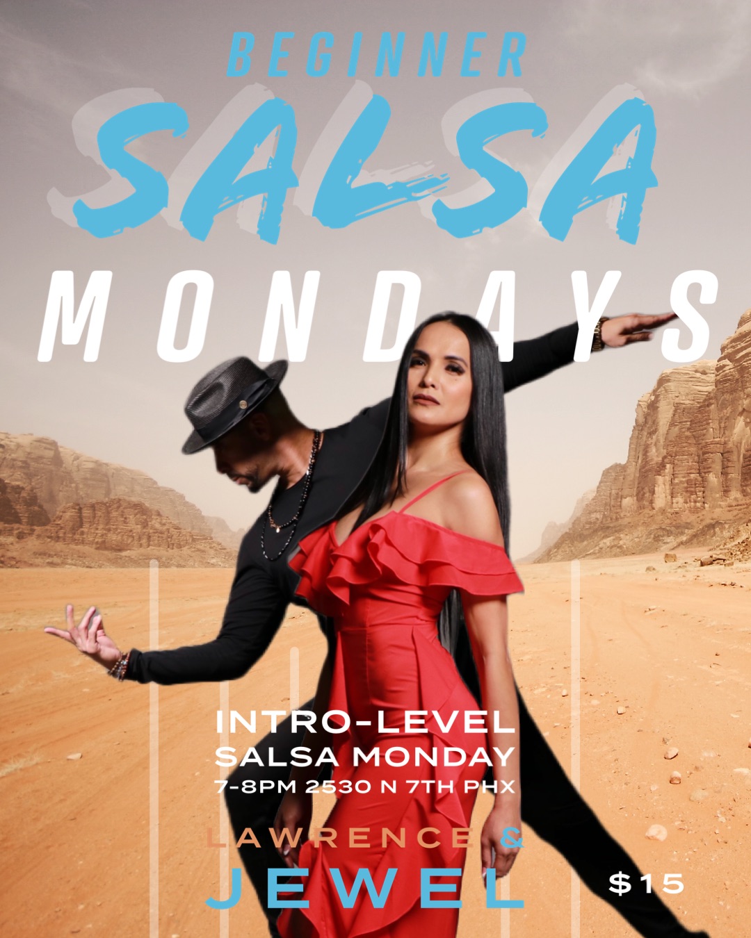 Monday Beginner Salsa with Lawrence & Jewel!