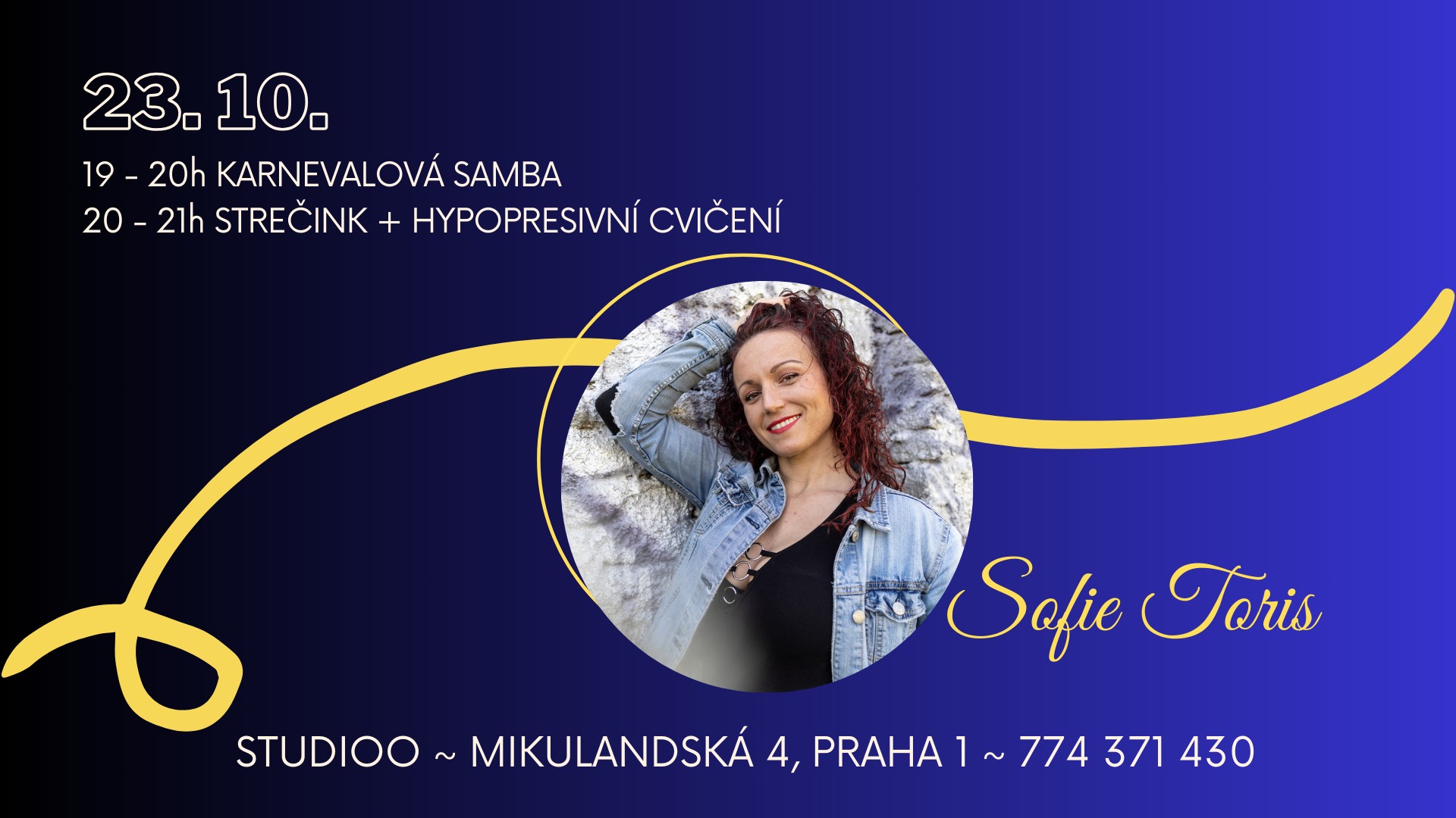 Karnevalová samba a hypopresivní cvičení se Sofií
