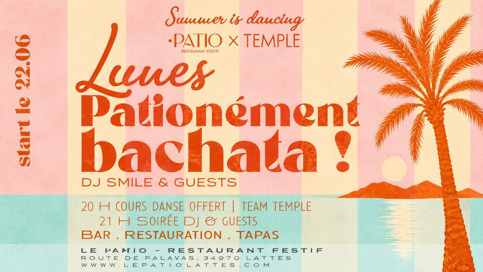 LUNES PATIONÉMENT BACHATA ! 🌴