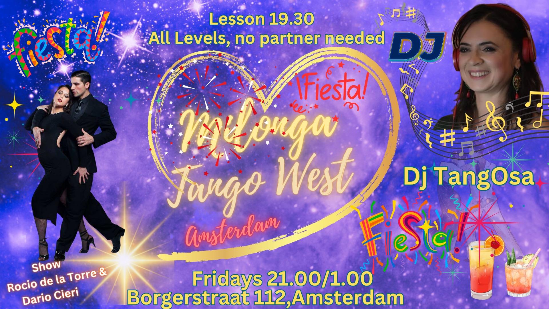 🥳Milonga "Tango West Amsterdam" La Fiesta🥳