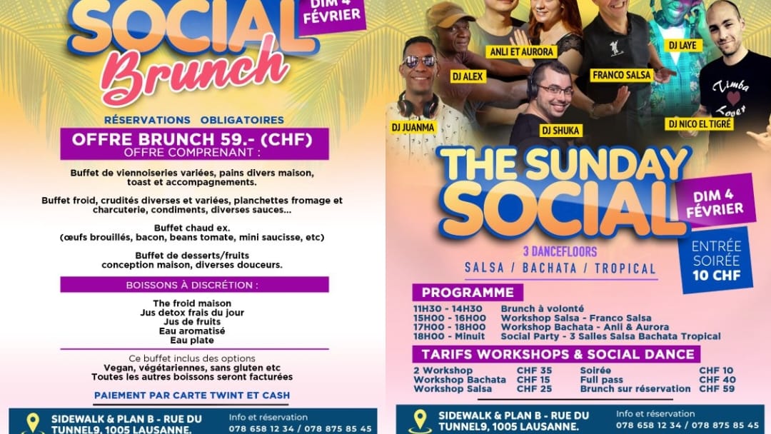 Sunday Social Brunch & Party