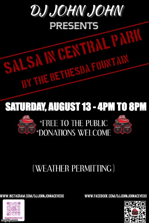 Salsa in Central Park with DJ John John