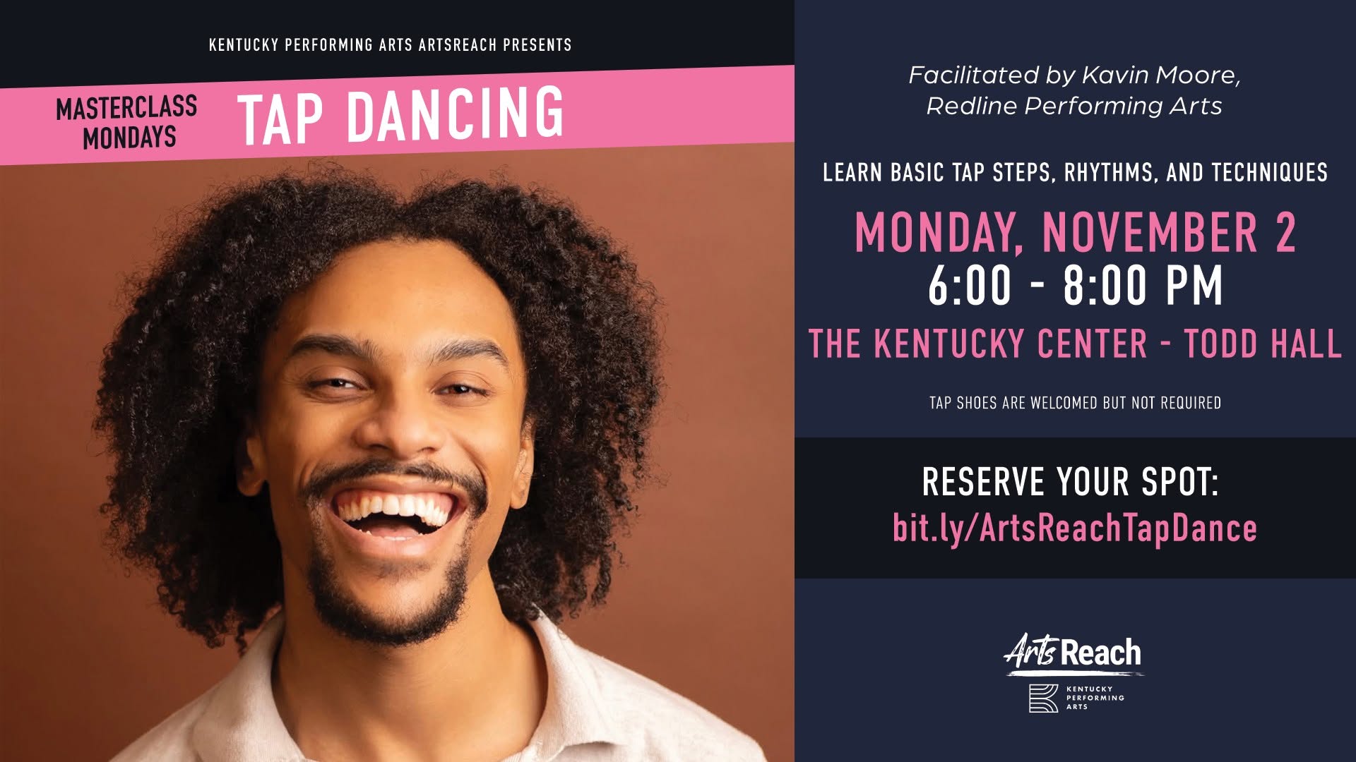 Masterclass Monday: Tap Dancing, facilitated by Kavin Moore (Redline Performing Arts)