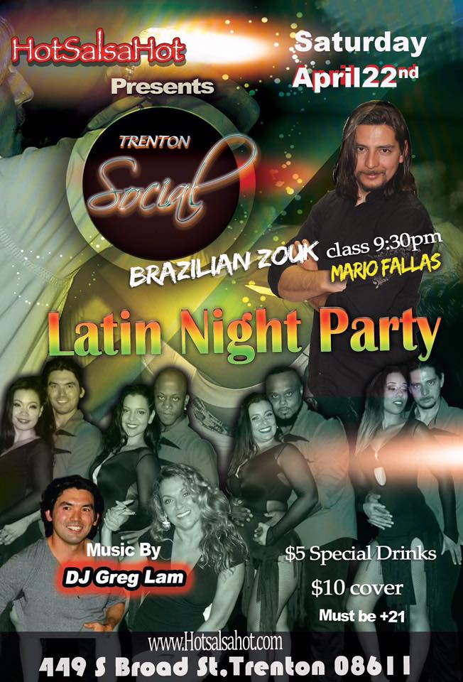 Trenton social Latin night party