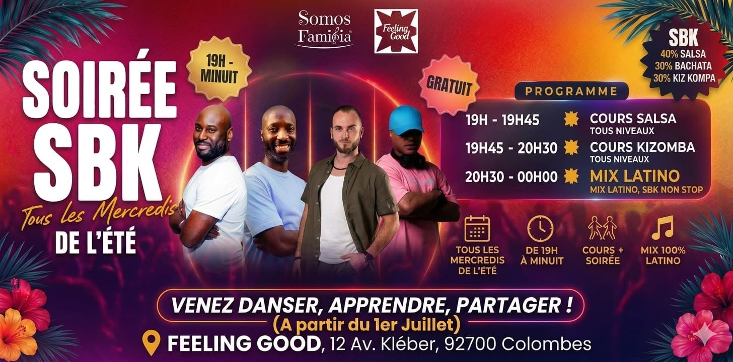 Soirée SBK - Feeling Good - Tous les mercredis de l'été