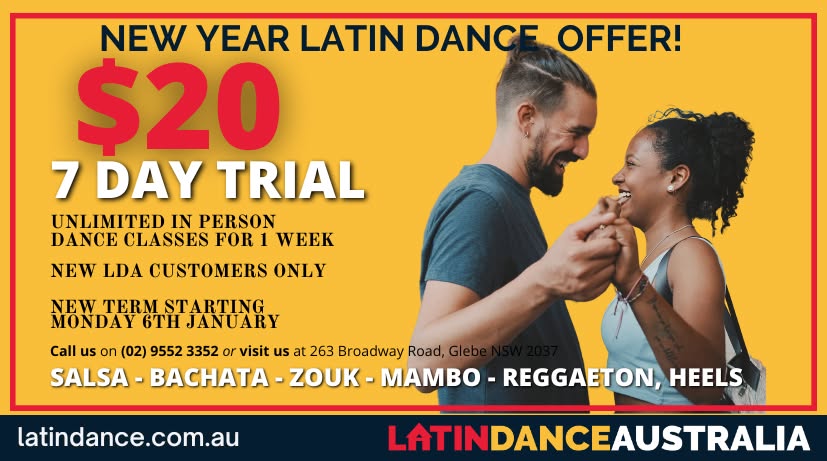 NEW LATIN DANCE TERM @ GLEBE