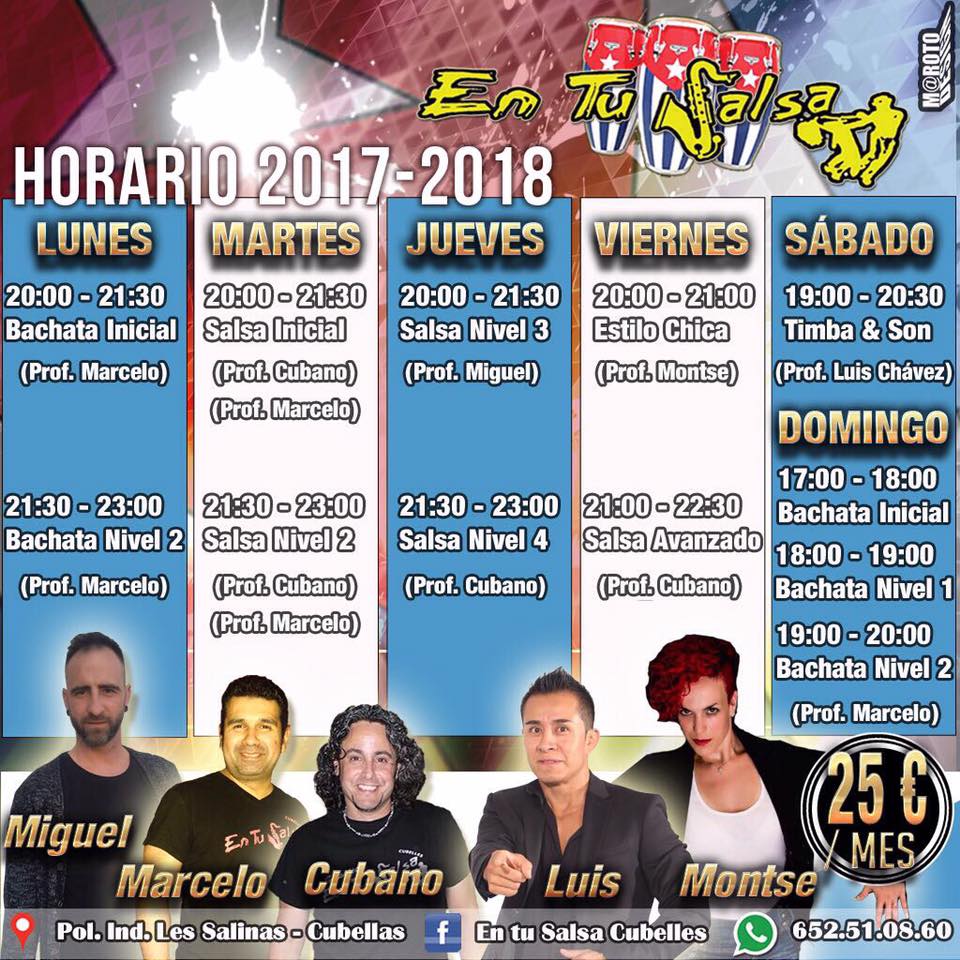 EMPIEZAN LOS CURSOS EN TU SALSA!!