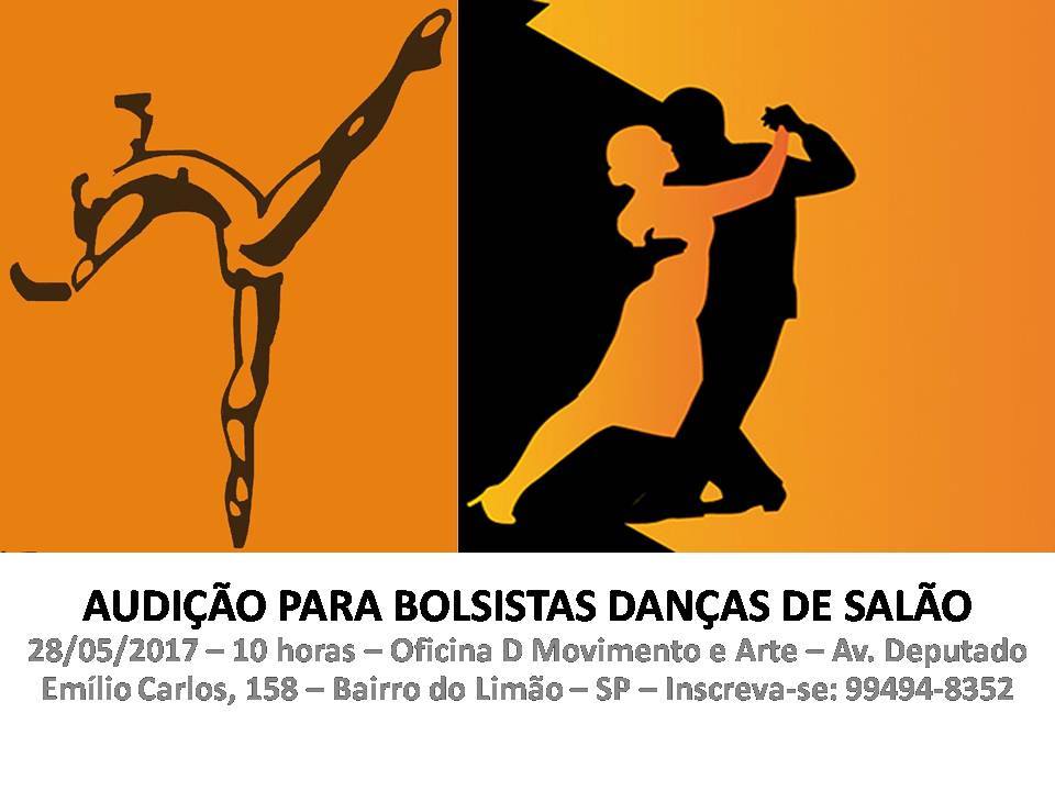 Oficina D seleciona bolsistas para danças de salão