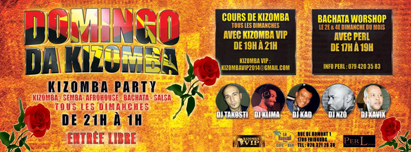 ☆DOMINGO DA KIZOMBA "St-Valentin" , Cours De Kizomba Et Semba - PARTY ☆