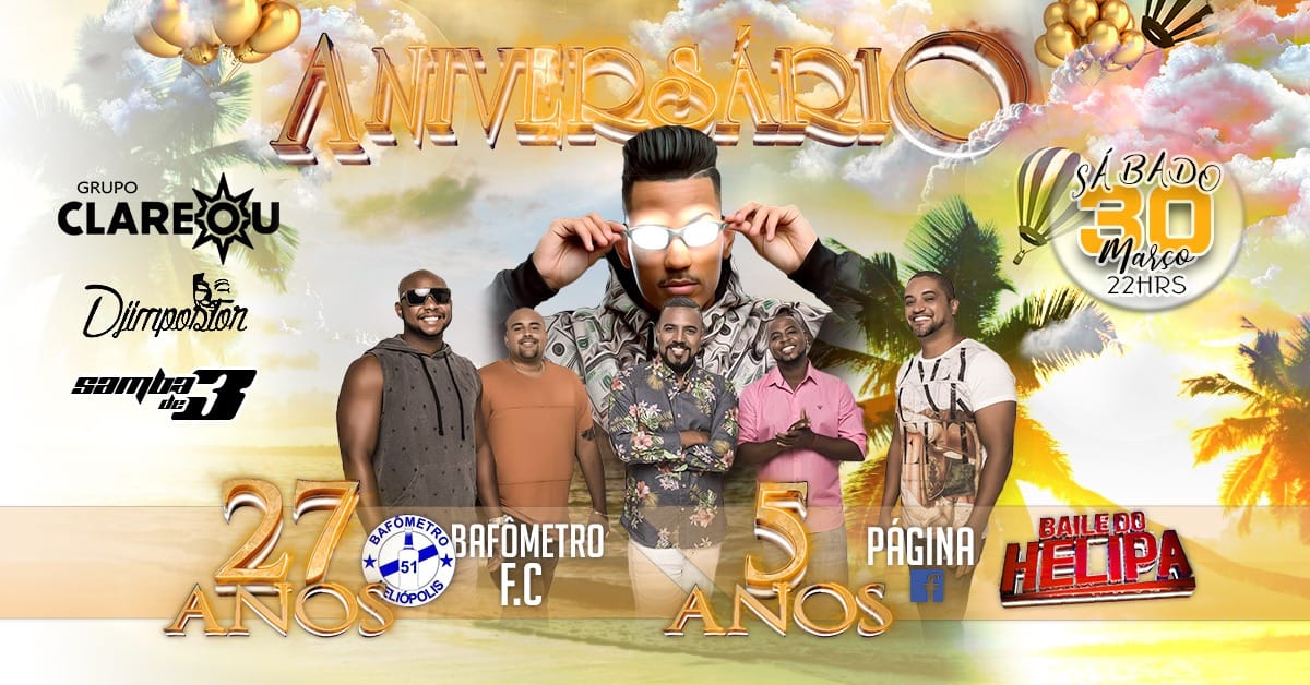 GRUPO CLAREOU DJ IMPOSTOR 5 ANOS DA PAGINA BAILE DO HELIPA
