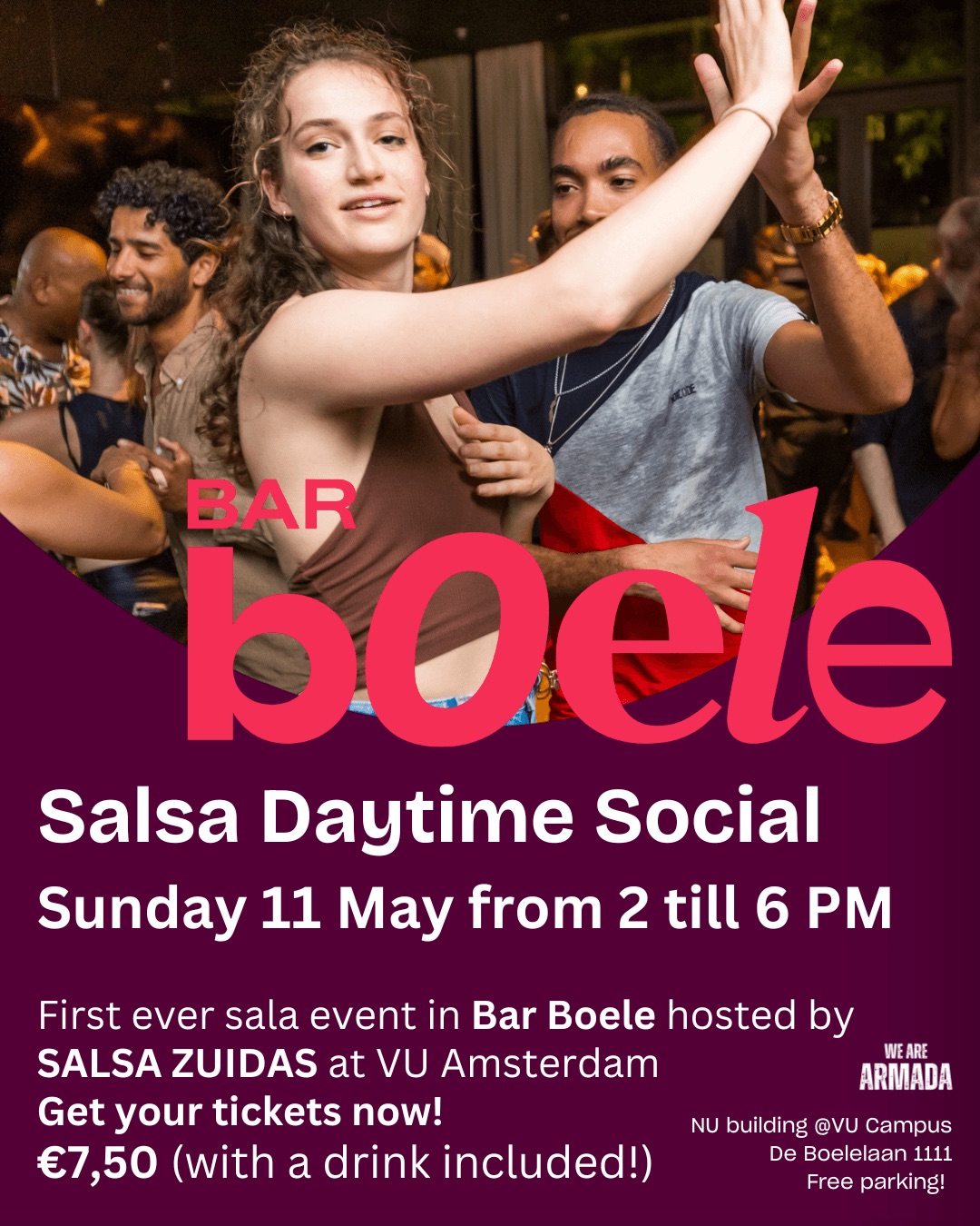 DAYTIME SOCIAL AT BAR BOELE SALSA & BACHATA