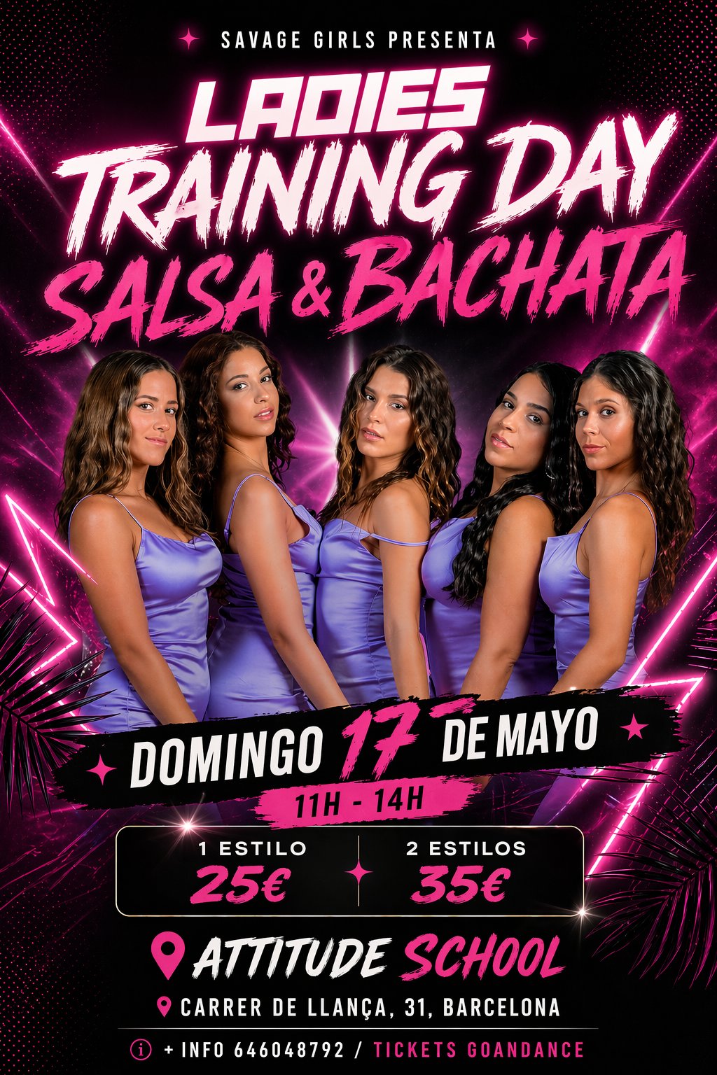 SAVAGE GIRLS TRAINING DAY SALSA & BACHATA