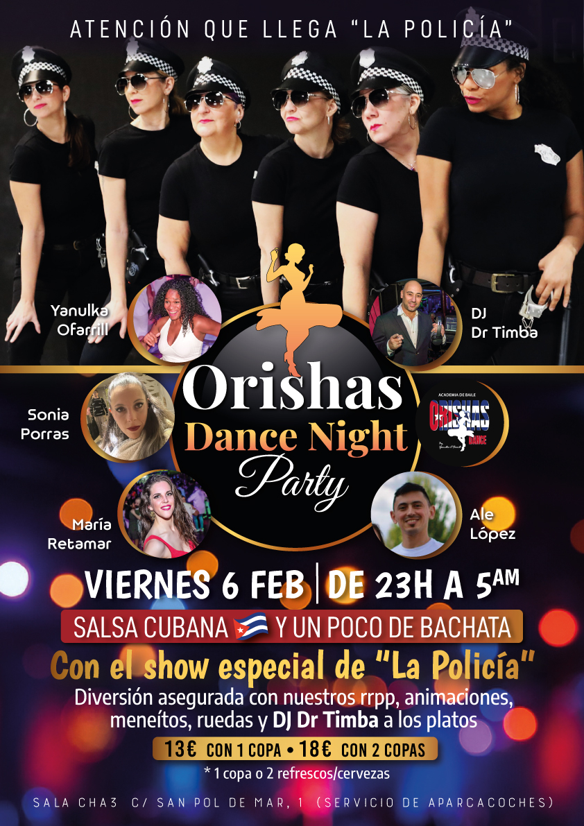 Orishas ๐ป๐๐๐๐ โ๐๐๐๐ฅ โ๐๐ฃ๐ฅ๐ช - Social de salsa cubana y bachata en Cha3