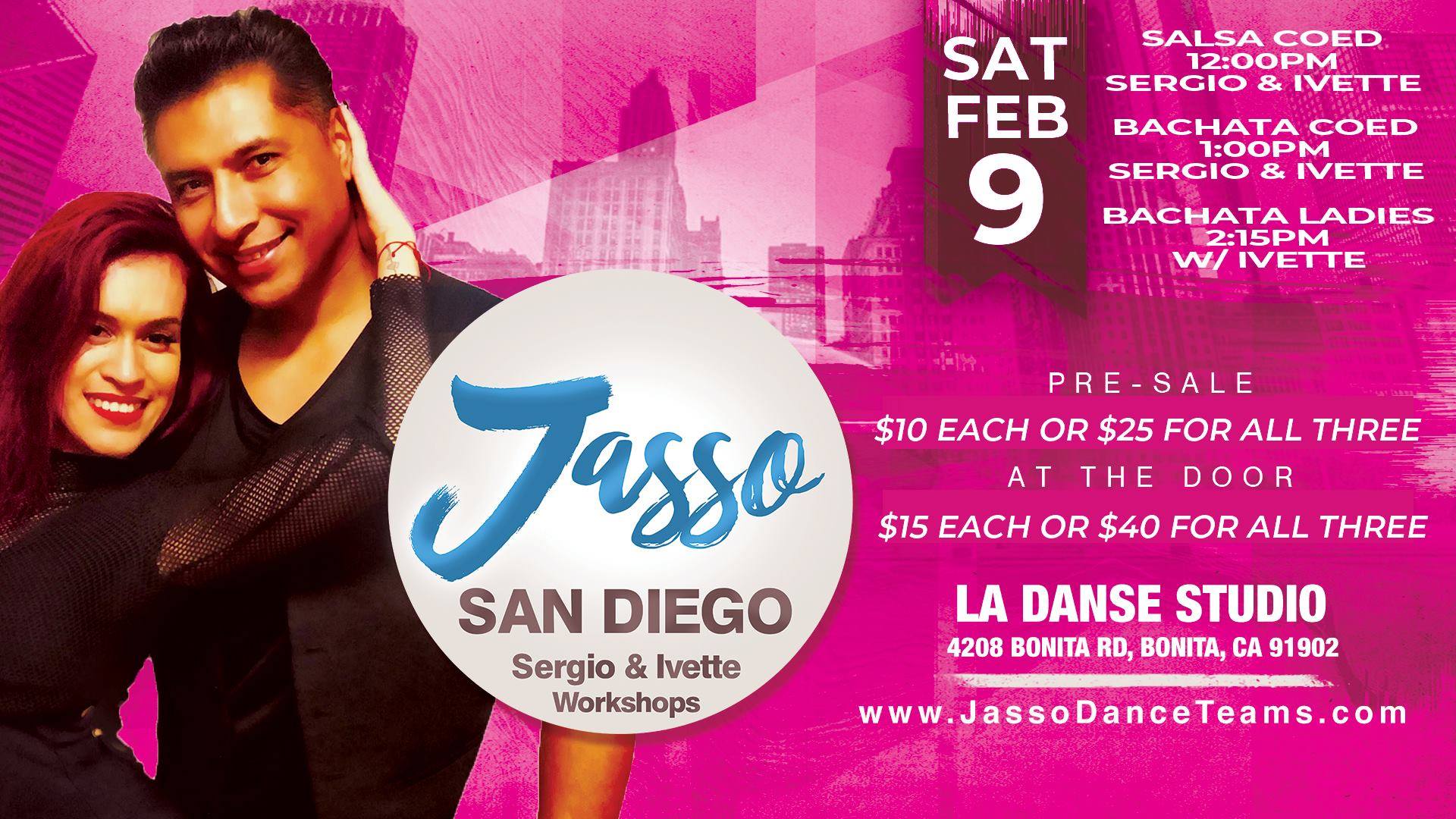 Jasso SD Salsa and Bachata Workshops