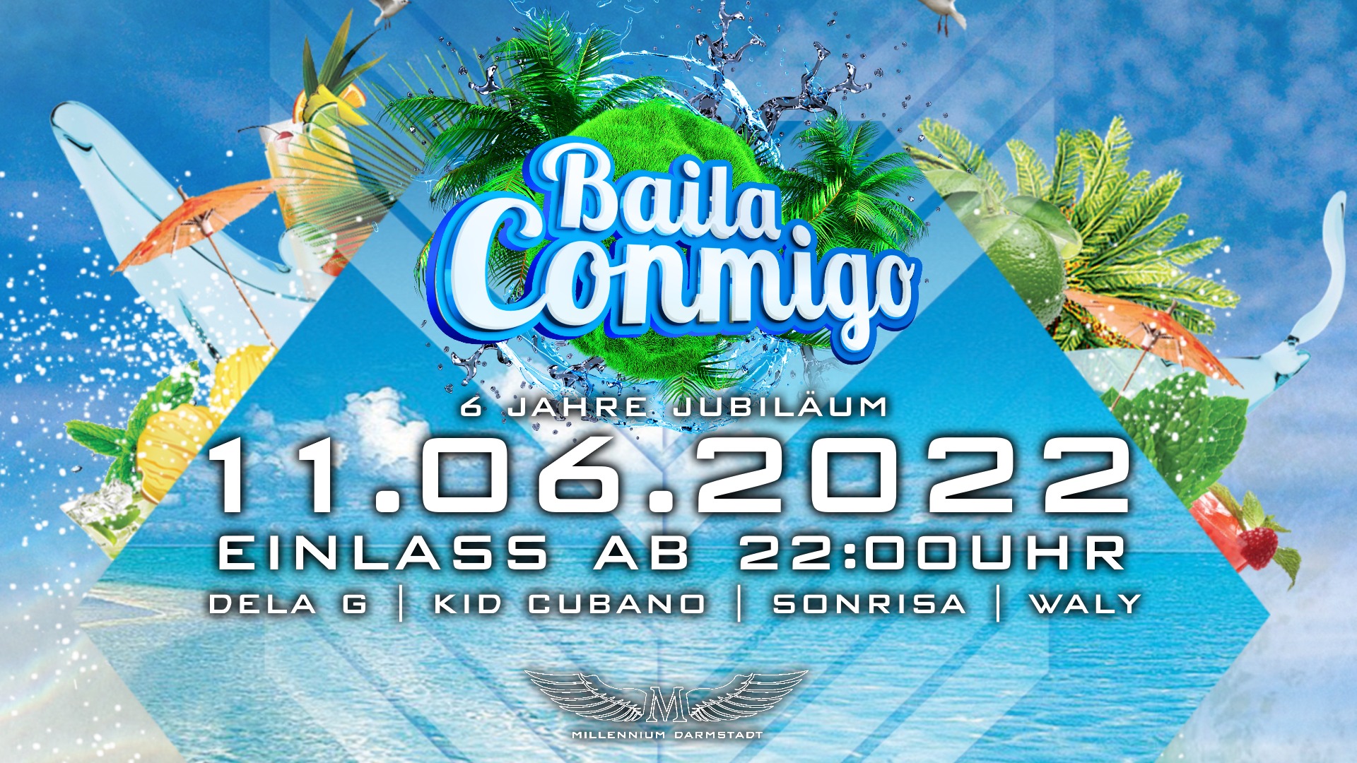 Baila Conmigo x 11.06 x 6 Jahre Jubiläum x Millennium Darmstadt