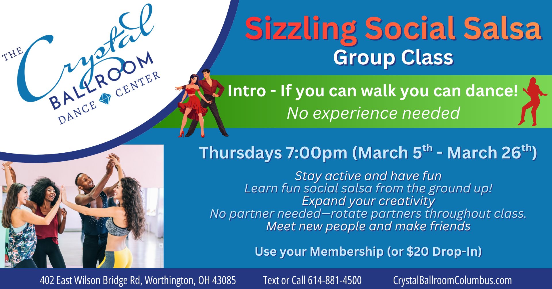 Sizzling Social Salsa Group Class