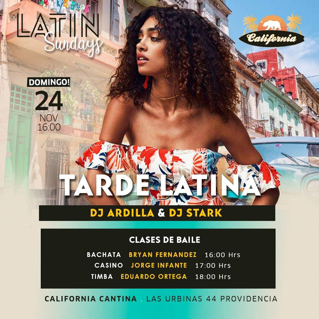 Tarde Latina Timba Salsa Bachata 24 de Nov.