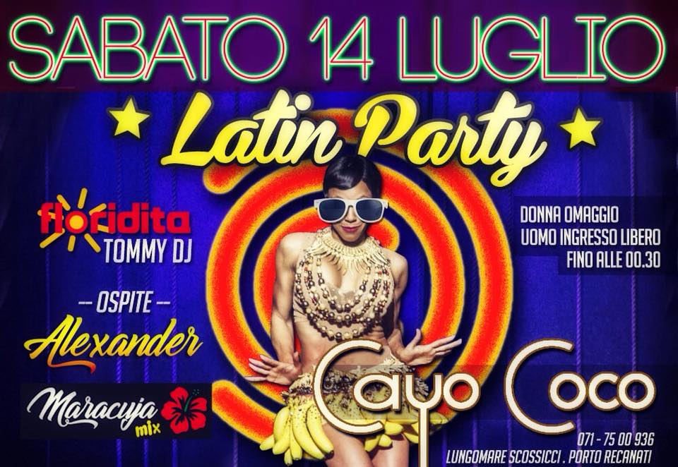 CAYOCOCO LATINPARTY Il Sabato Latino