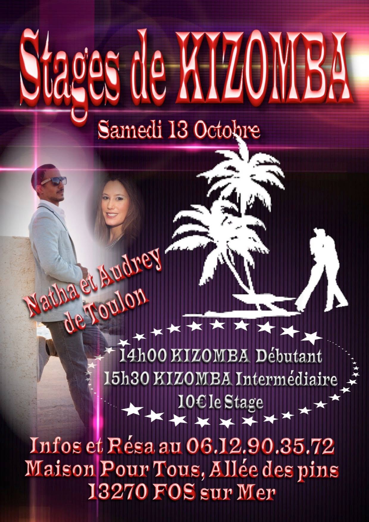 Stages de Kizomba Deb et Inter- avec Natha et Audrey