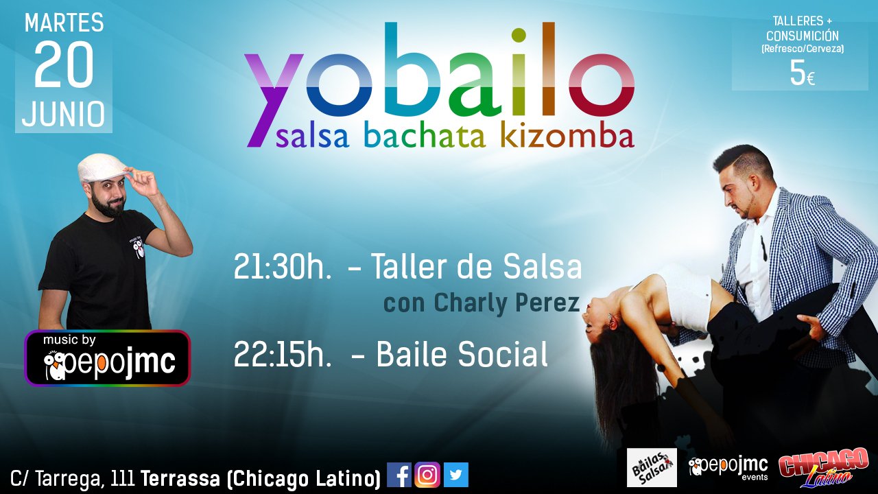 20 JUNIO - Yobailo - Salsa, Bachata, Kizomba