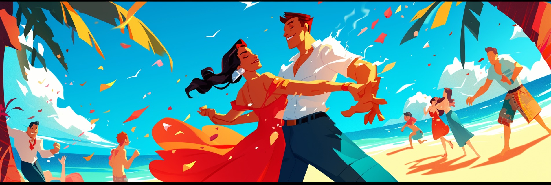 On (re)danse sur la plage ! (encore - meme si il pleut)