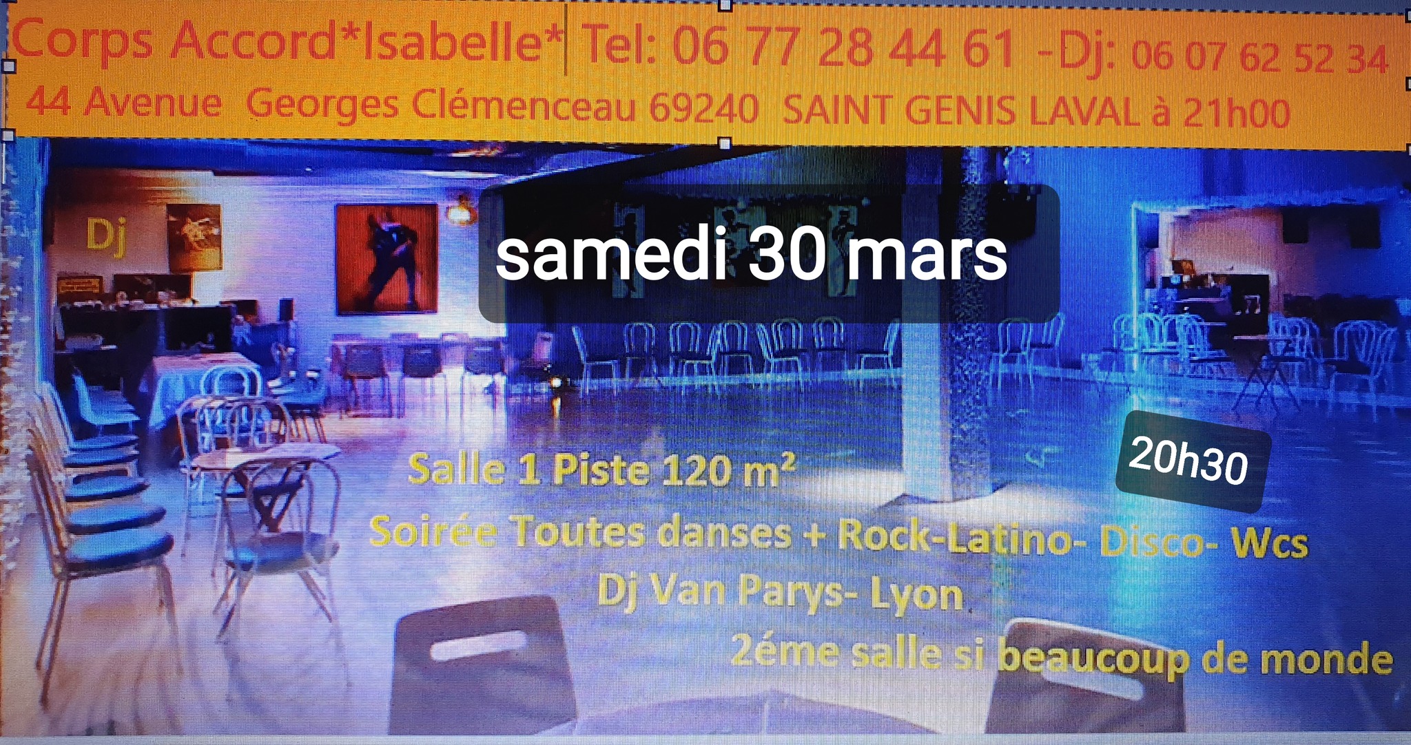Danser à SAINT GENIS LAVAL toutes Danses Latino Rock Disco