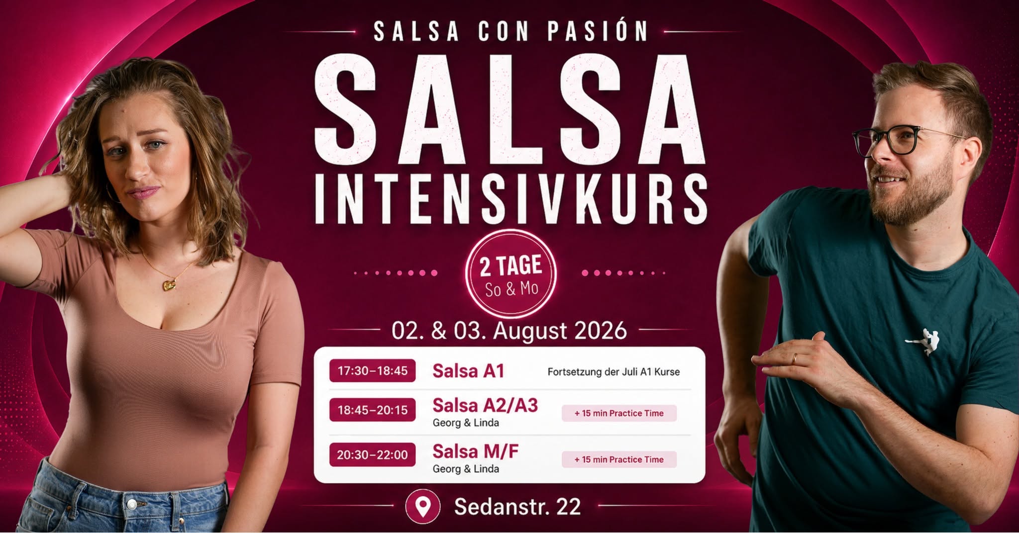 ☀️ SALSA INTENSIVKURSE AUGUST 2026 - Salsa con Pasión in Freiburg