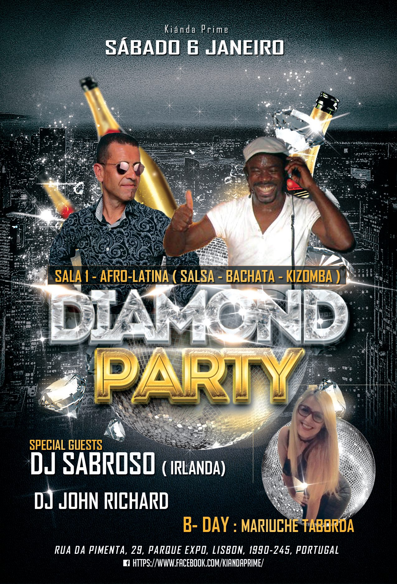 Diamond Party - Sábado dia 06 Janeiro