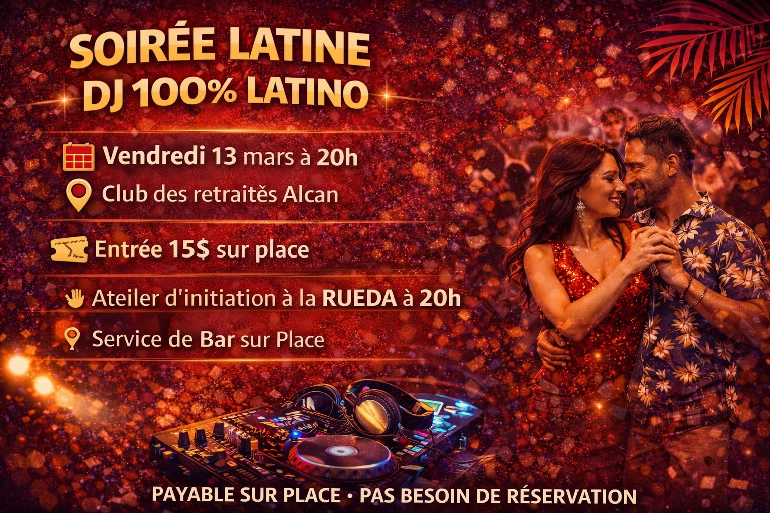 Soirée Latine DJ 100% Latino