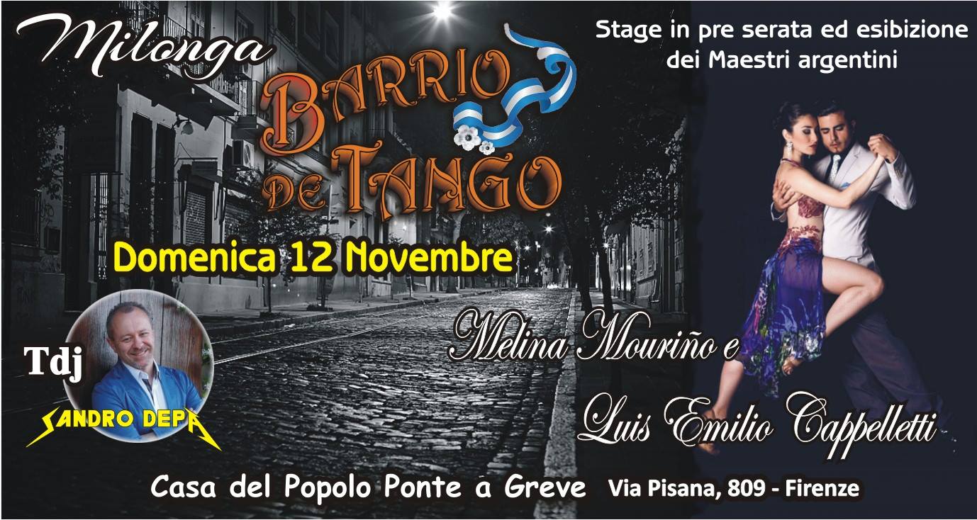 Milonga Barrio de Tango con Melina Mouriño e Luis E. Cappelletti