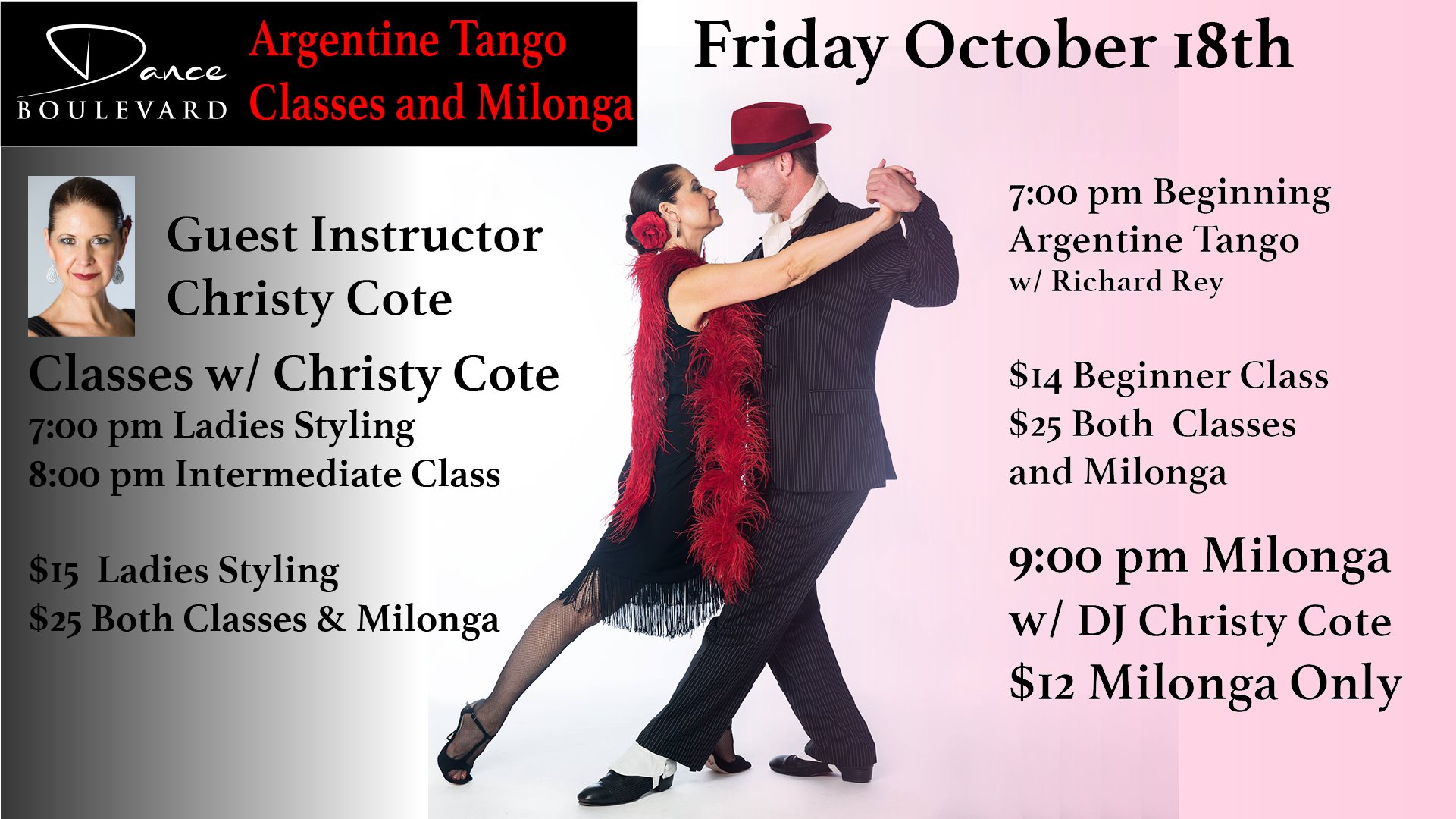 Argentine Tango Class and Milonga