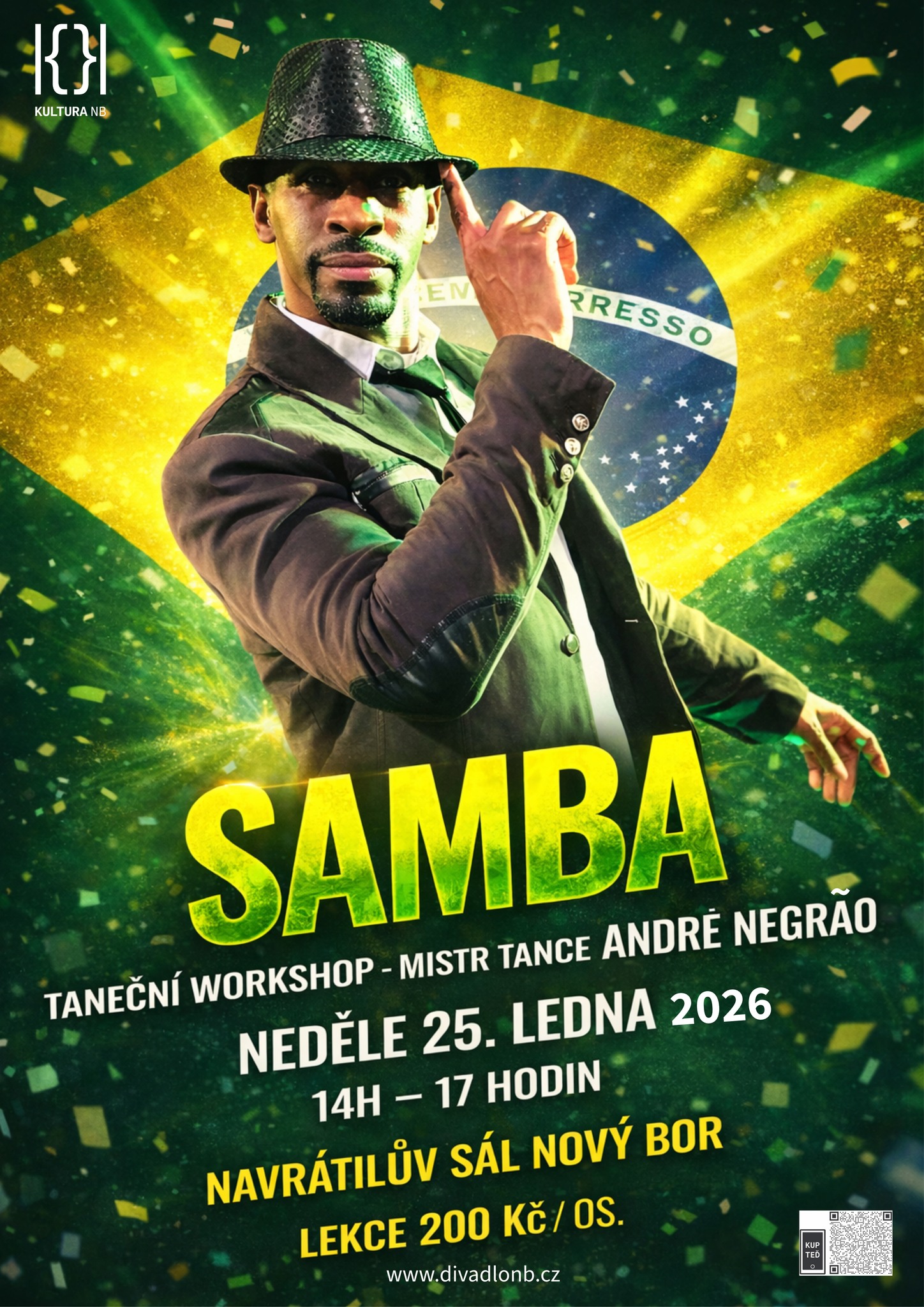 SAMBA lekce s mistrem tance André Negrão