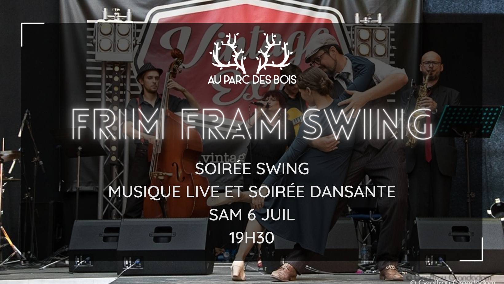 FRIM FRAM SWING - Soirée swing : Concert live, initiation, soitée dansante