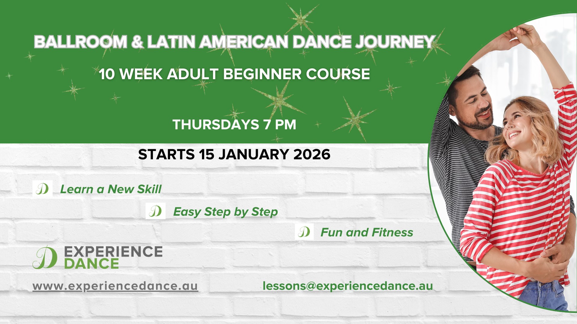 Adult Beginner Ballroom & Latin Dance New Year Course