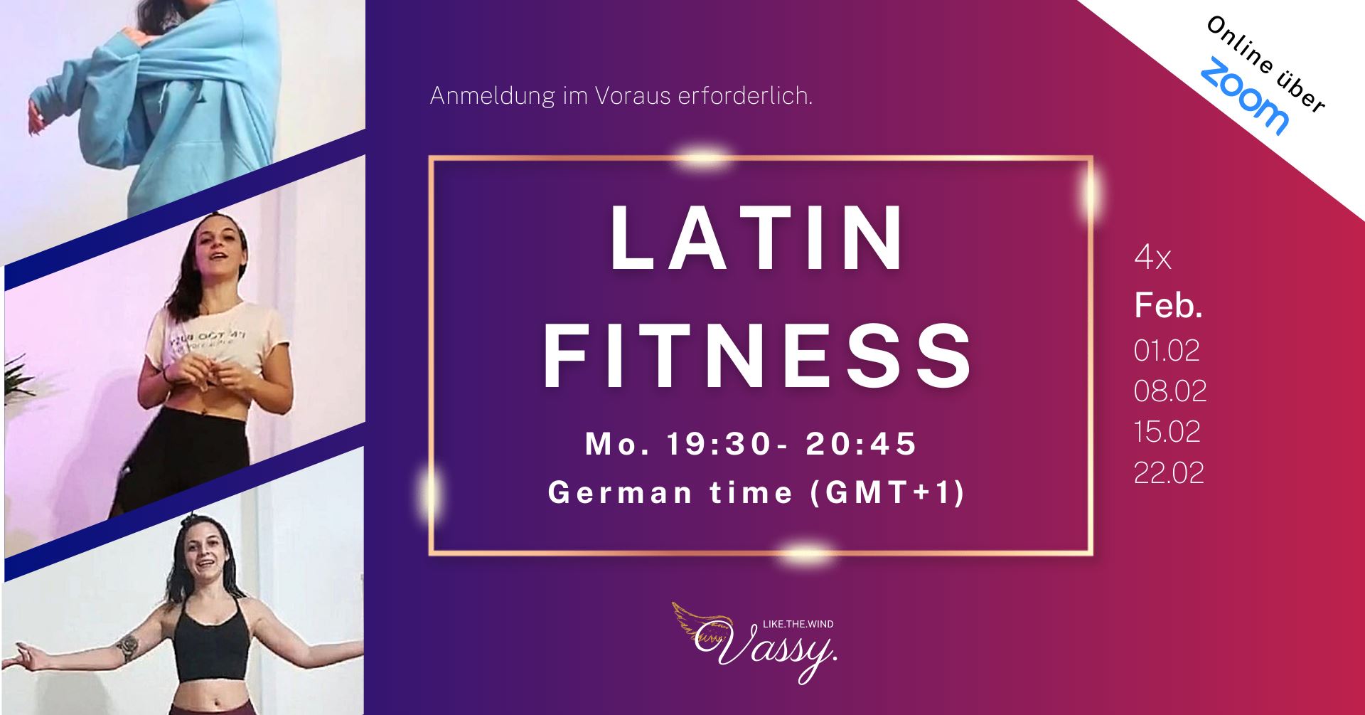 Online Latin Fitness (jeden Montag)
