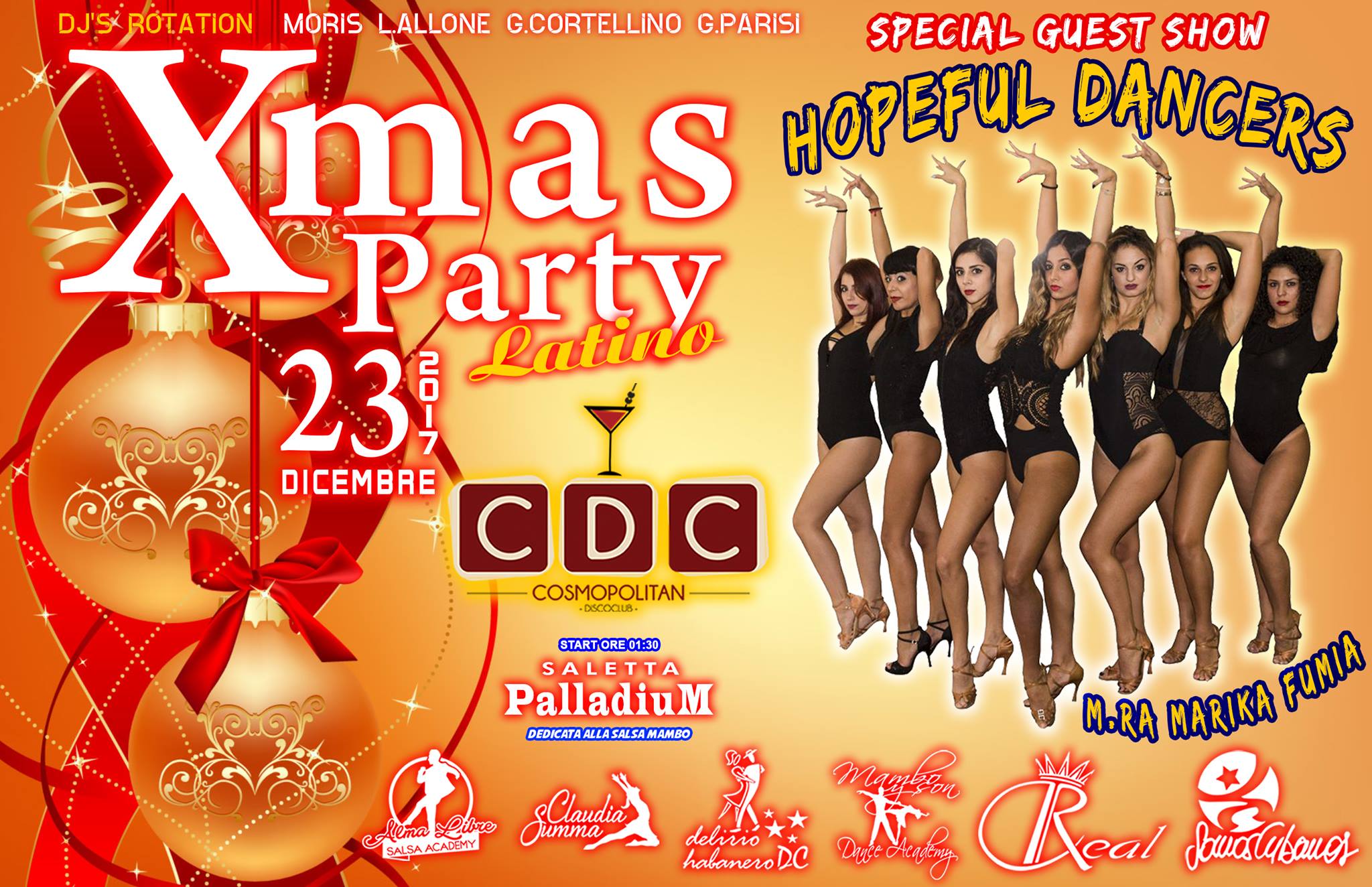 ♫♪ XMAS Party♫♪ Il Sabato Latino Messinese ♫♪ CDC Cosmopolitan