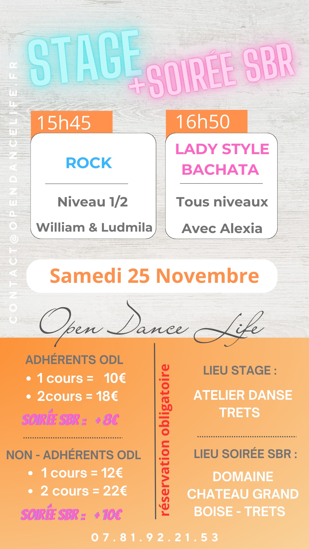 STAGE LADY STYLE BACHATA - Tous niveaux + SOIRÉE SBR - Alexia VILLEMAGNE & Open Dance Life - TRETS