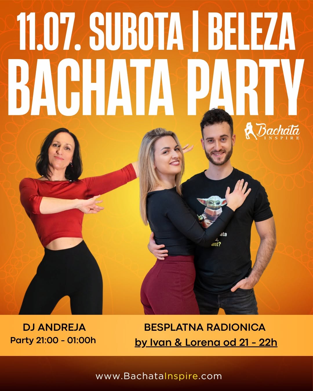 ✅ Bachata Party Subota 11.07. Beleza Bar 🔥Besplatna radionica by Ivan & Lorena
