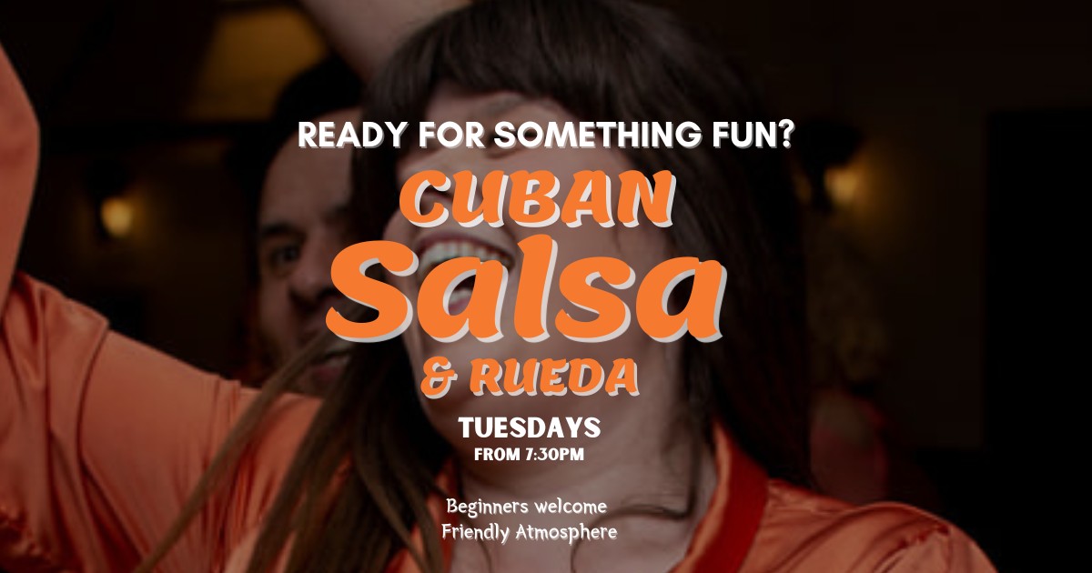 Cuban Salsa & Rueda Classes in Nottingham β
Fun, Friendly & Open to Beginners β
Every Tuesday